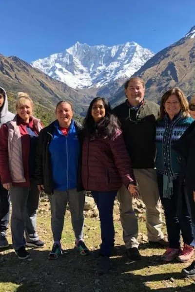 A moment from a gathering or retreat with Bhavna