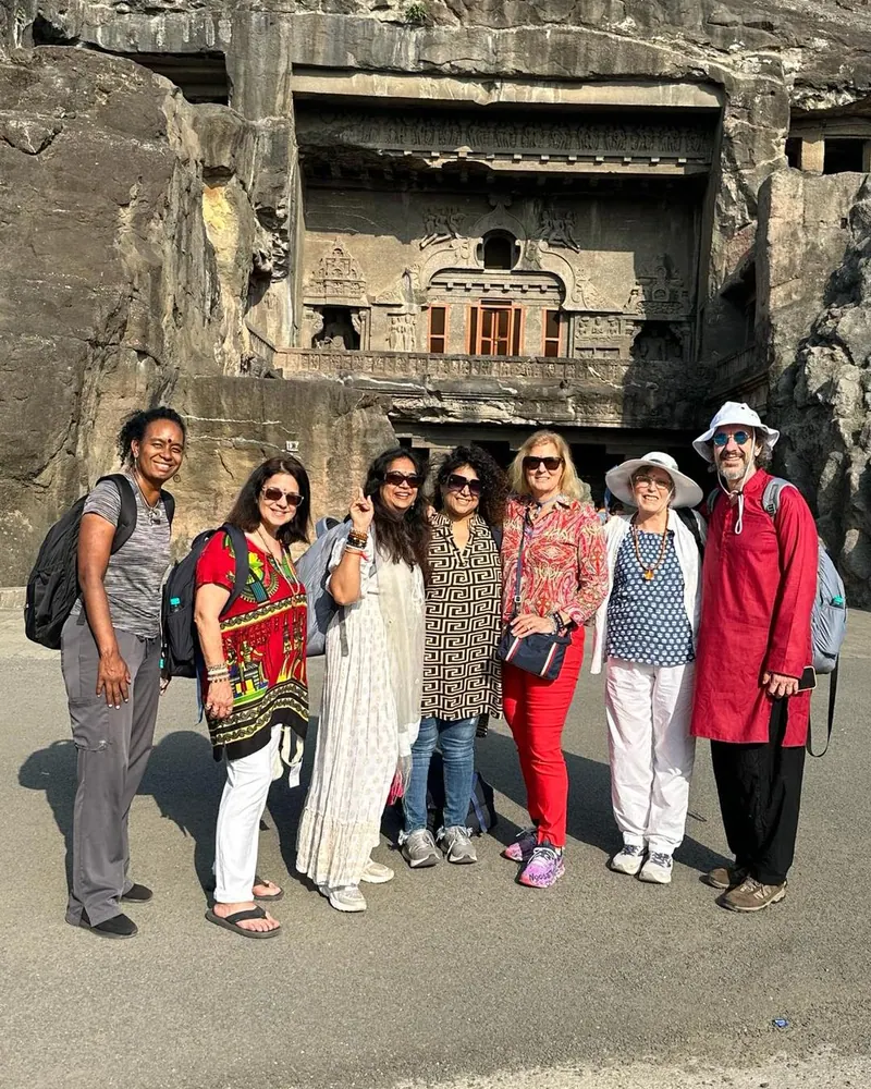 A moment from a retreat or gathering with Bhavna