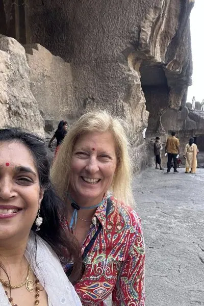 A moment from a gathering or retreat with Bhavna