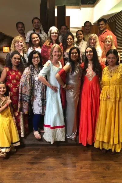A moment from a gathering or retreat with Bhavna