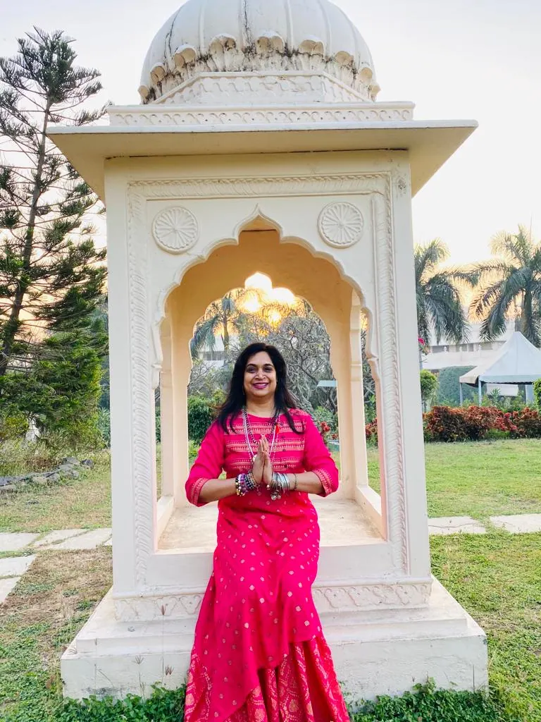 A moment from a retreat or gathering with Bhavna