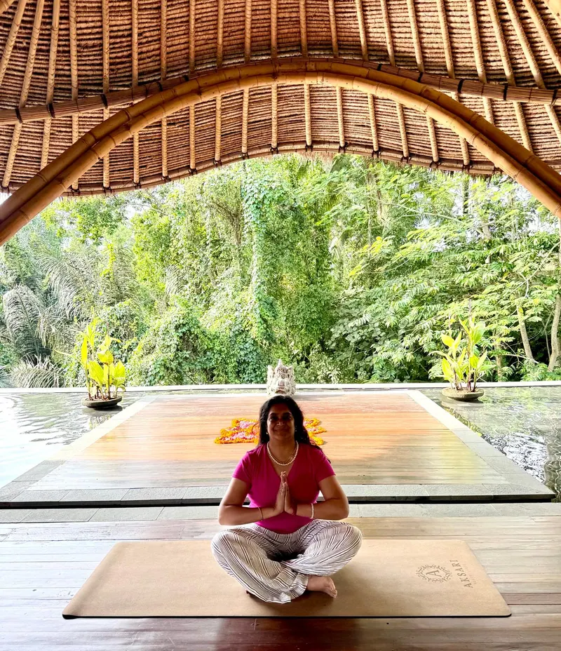A moment from a retreat or gathering with Bhavna